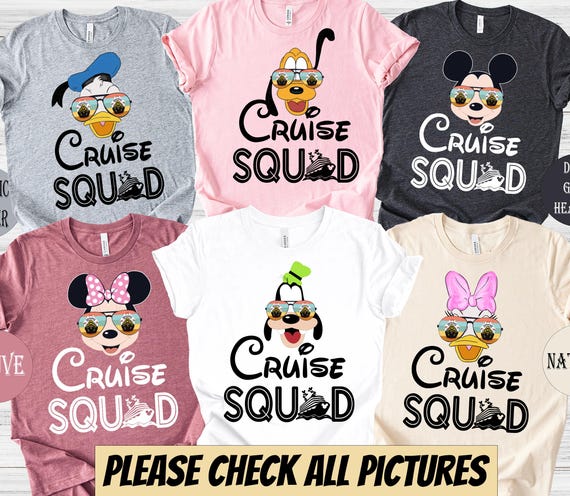 Disney Cruise Squad Shirt, Disney Cruise Character T-shirt, Disney Cruise Family Shirts, Disney Magic cruise shirt, Disney Cruise shirt