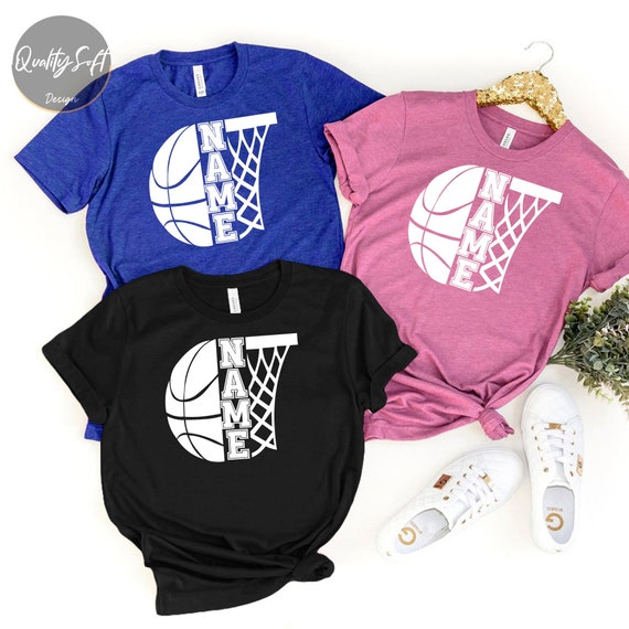 Customized Basketball Shirt, Your Name Basketball - Basketball Shirt, Game Day Shirt, Basketball Season Tee, Basketball Graphic Tee