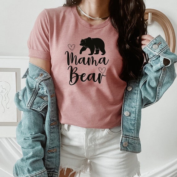 Mama Bear T-Shirt ,Floral Mama Bear Shirt , Mom Shirt , Cute Mom Gift , Mom Gift , Mama Bear Shirt For Mom , Mothers Day Gift ,Bear Tee