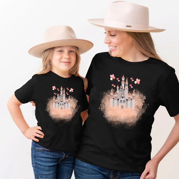 Disney Castle Shirt, Disney Vacation Shirt, Disney Princess Shirt, Princess Shirt,Cute Princess white shirt,Disney Watercolor Castle, Disney