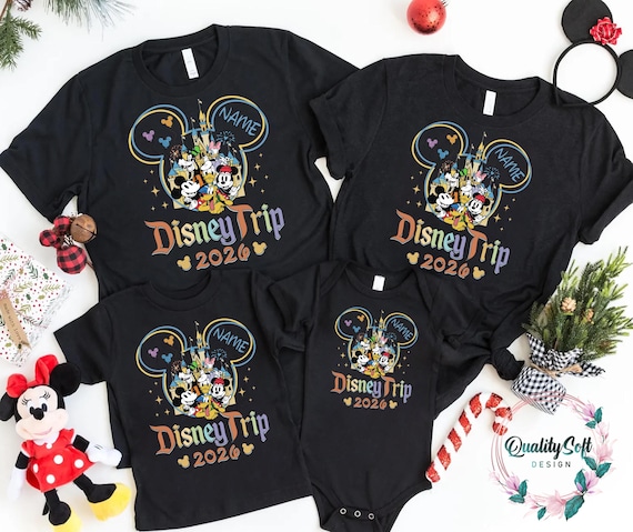 Disney trip 2026 personalized shirts, Disneyworld Shirts, Disney Vacation T-shirt, Disney Clothes, Disney Family Sweatshirt