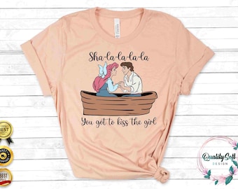 Disney Mermaid Shirt, Kiss the Girl, Halloween Princess Tee