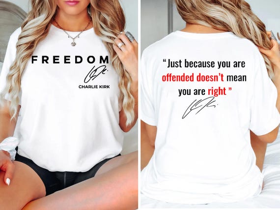 Charlie Kirk Freedom Shirt, Charlie Kirk Shirt, Charlie Kirk Freedom t shirt, Human Rights Tee, Protest Shirt, Political Awareness,Freedom