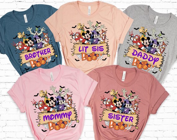 Custom Halloween Family shirt, Disney halloween boo shirt, Halloween Spooky sweatshirt, Disney family shirts,halloween disney vacation shirt