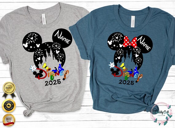 Custom Disney Family Vacation 2025 Shirt, Disney shirt, Family Trip Disney 2025 Shirt, Personalized Family Vacation Outfit, Family Shirt