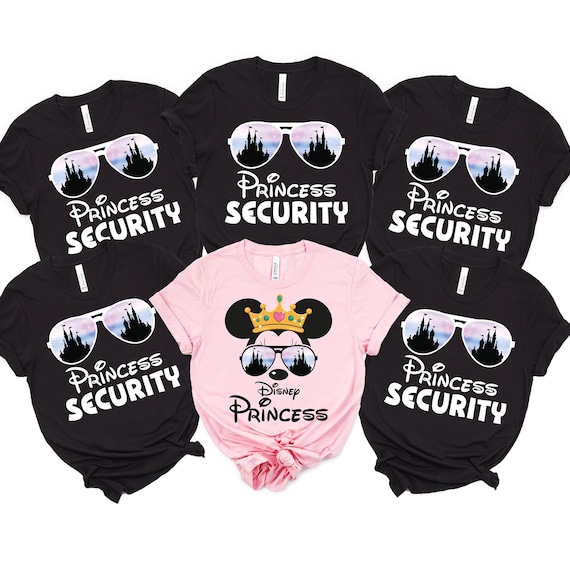 Disney Princess Matching Shirt, Disney Family Trip Shirts, Princess Security, Matching Disney tees, Disney Family Matching shirts