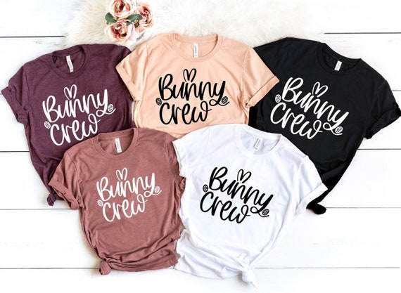 Bunny crew Shirt, Easter Shirt, Easter Day Shirt, Easter Bunny Shirt, Cute Easter Bunnies, Kids Easter Shirt, Easter Group Shirt
