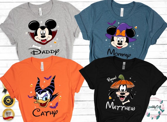 Halloween Disney Family Shirt,Disney Scary Vacation Shirt,Mickey And Minnie Shirt,Disney Halloween Matching Trip Shirt,Disneyland Shirt
