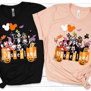 Disneyland Halloween Mickey and Minnie Shirt, Walt disney&#39;s Disneyland Shirt,Where dreams come true Shirts,Disneyworld Shirts,Halloween gift