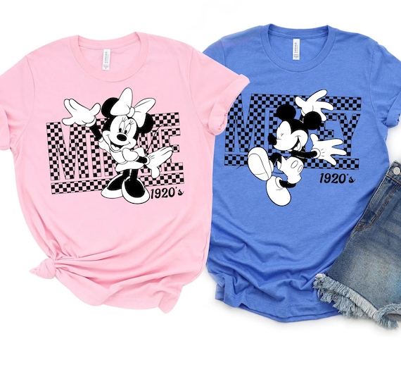 Disney minnie and mickey 1920s Shirts, Disney Couple Shirt, Disneyworld Shirts,Disney Vacation shirt,Disney Clothes,Disney Family Sweatshirt