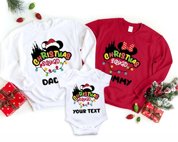 Christmas squad disney shirt,Family Vacation Shirt,Disney Family Shirt,Family Trip Shirt,Personalized Family Vacation,Disney matching Shirt