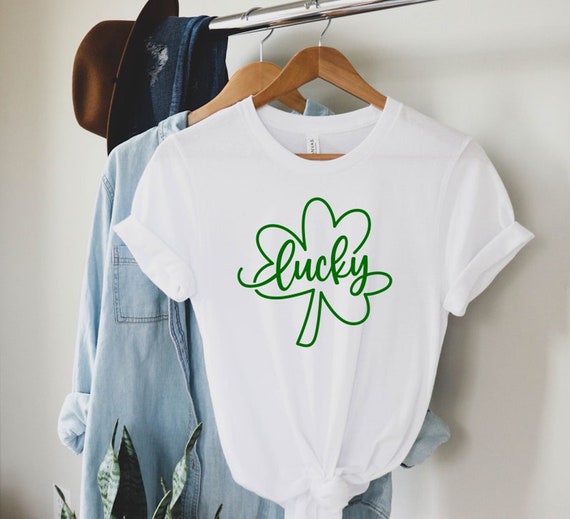 Lucky St Patricks Day Shirt,  St Patrick's day Luck Tee, Irish Girl shirts,  Shamrock Shirt, Irish St Paddy Day, Lucky shirt