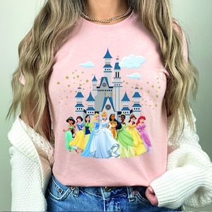 Princess Shirt, Cute Princess white shirt, Disney Cute Shirt, Disney Princesses, Magic Kingdom Day, Disney Tees for kids and adults