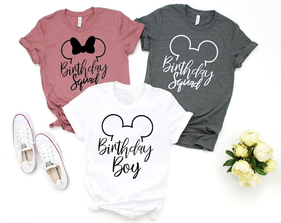 Disney Birthday Shirt, Birthday Girl Disney Shirt, Birthday Boy Disney Shirt, Disney Birthday Squad Shirt, Disney Birthday Party Shirts