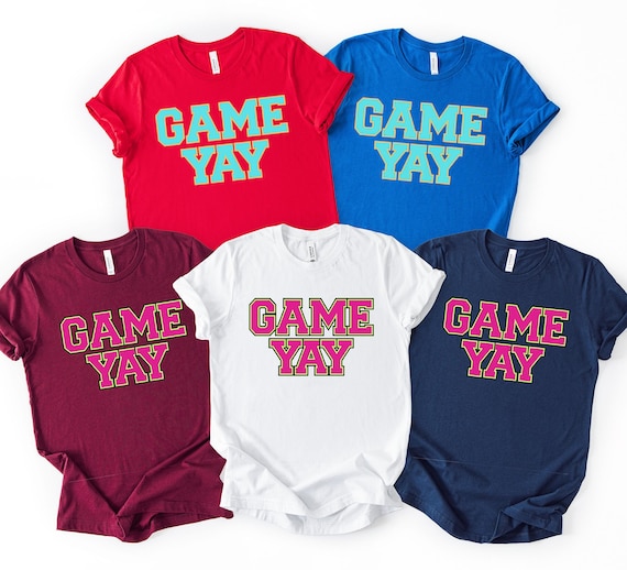 Game day shirt, Game Yay Shirt, Game Day Bella-Canvas Tshirt,  Game day sweatshirt, Baseball game day, Football game day, Game day outfit