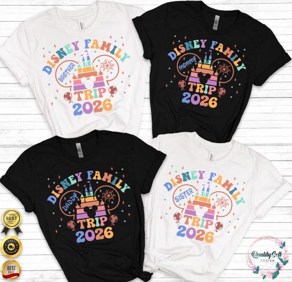 Disney family trip 2026 Shirt, Disneyland 2026 Shirt, 2026 Disney Family Vacation shirts, Disney trip tees, Disney group shirts