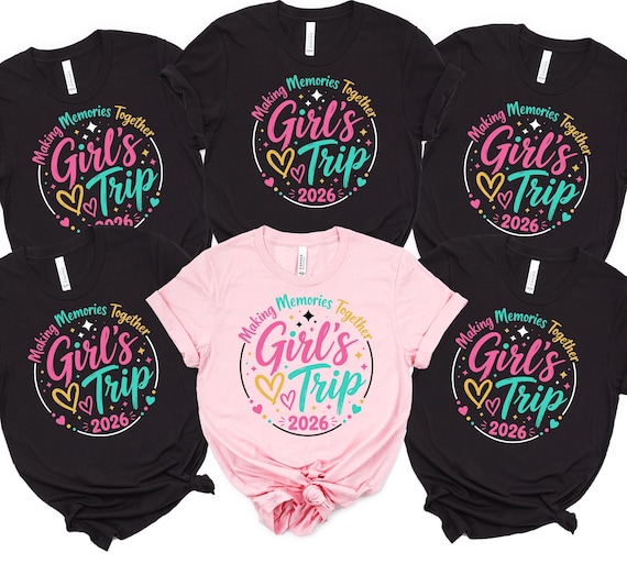 Girls Trip Shirt 2026, Besties Travel Vacation Tee, Girls trip 2026 shirts, Girls vacation Shirt, Matching girls Tees, Girls trip tees