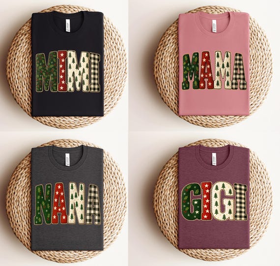 Christmas Mama Nana Gigi Shirt, Holiday Mom Tee