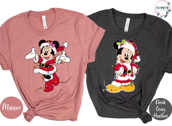 Disney Christmas Minnie and Mickey Shirts, Disney Trip Shirts, Disney Family Shirts, Disney Christmas Vacation T-shirt,Disney Couple Shirt