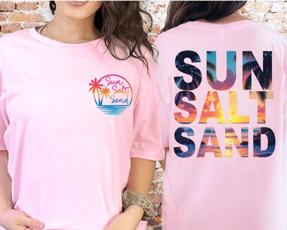 Sun Salt Sand Beach Shirt, Summer Vacation Tee, Ocean Adventure Apparel