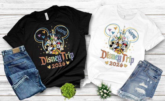 Disney 2026 Shirts, Disneyworld Shirts, Disney Vacation T-shirt, Disney Couple Shirt, Disney Clothes, Disney Trip Shirts, Disney Trip 2026