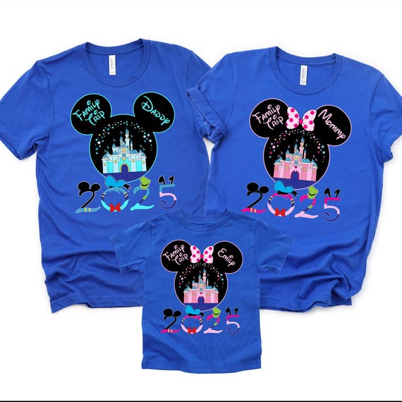 Custom Disney 2025 Family Vacation Shirt, Family Trip 2025 Shirts, Personalized Family Vacation Outfit, Family Vacation Shirt, Disney Shirt