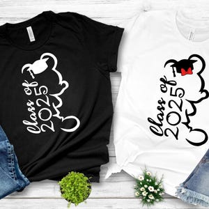 Class of 2025 Graduation disney shirt, Matching minnie and mickey Graduate Shirt, Graduate Shirt, Disney graduation, Graduation Shirts 2025