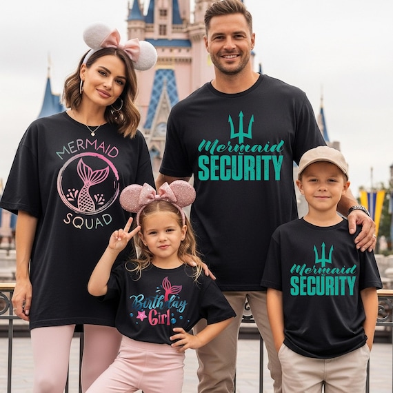 Mermaid Squad Shirt, Birthday Girl Mermaid Shirt, Mermaid Party Shirt, Mermaid Girls Squad Shirt, Sister Squad Shirt, Mermaid Lover Shirt