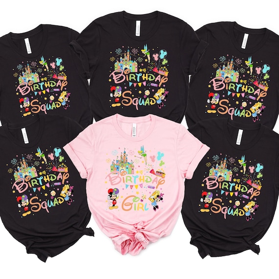 Custom Disney Birthday Shirt, Disney Birthday Boy & Girl Shirt, Birthday Squad Shirts,Birthday Family Trip Tees, Disney Birthday Party Shirt