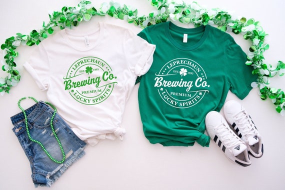Leprechaun Brewing Co, St. Patrick's Day Shirt, Cute Lucky Shirt, St Patricks Day Tee, St Patty's Day, Gift For Irish, St Patrick's Day Gift