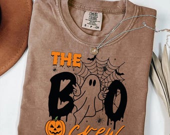 Comfort Colors The Boo Crew Shirt, Spooky Season Tee, Halloween boo shirt, Halloween party tee