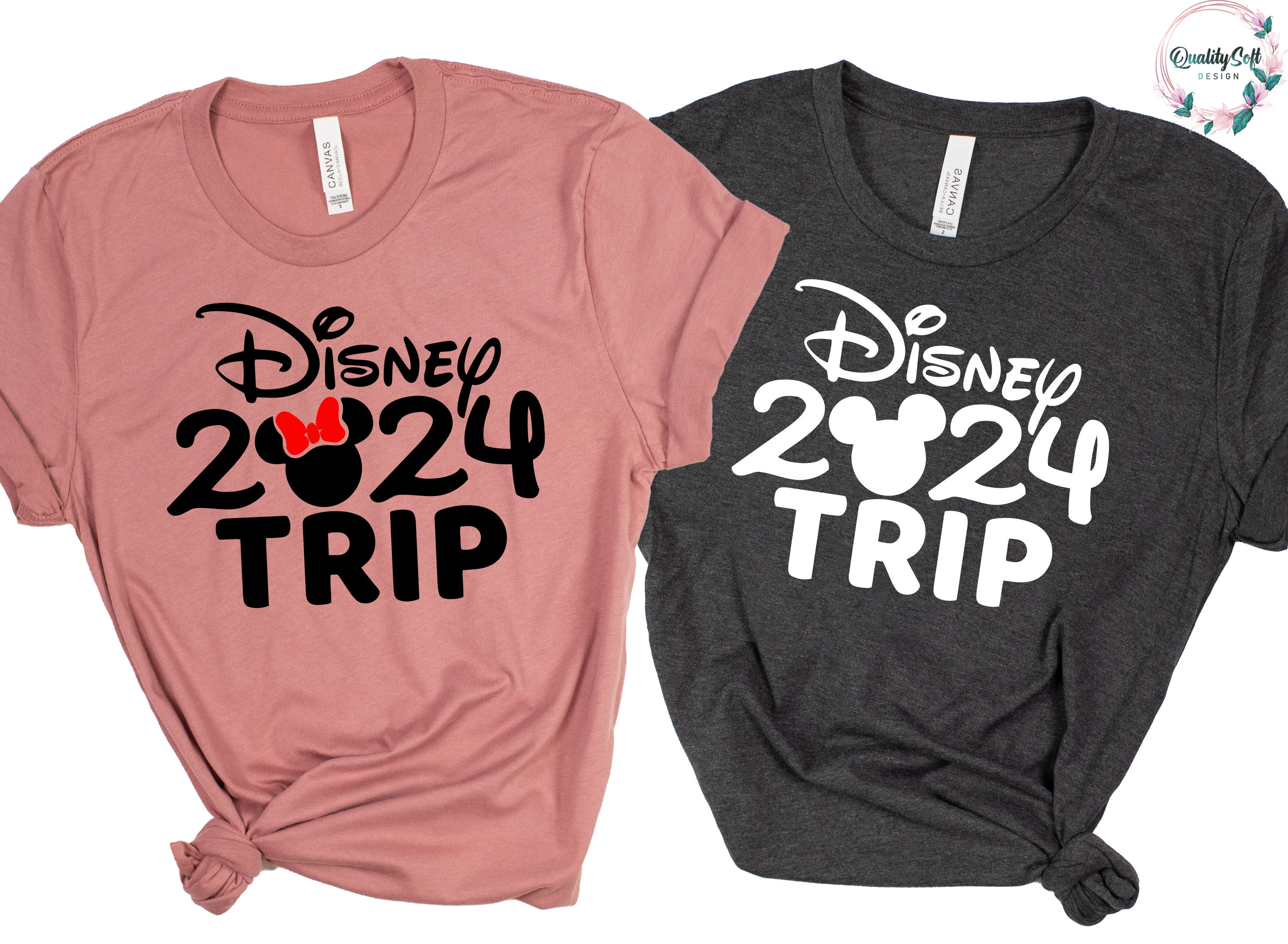Disney 2024 Trip Family Shirt, Disneyworld Shirt, Minnie and mickey