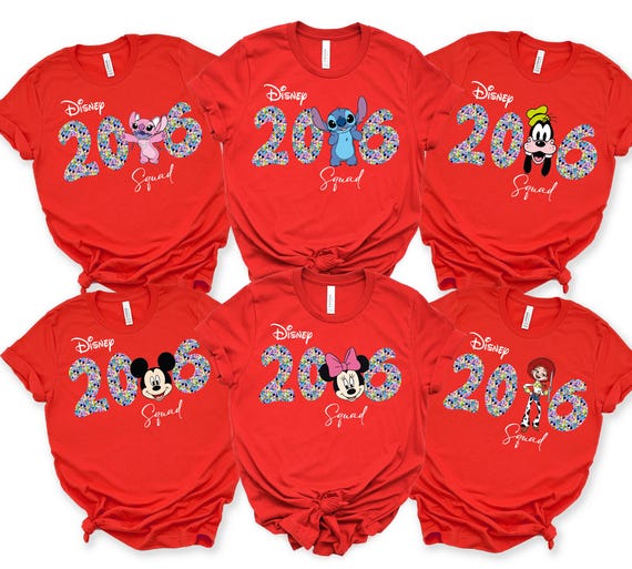 Disney 2026 Characters Squad shirt, Matching Disney shirt, Disneyland shirt, Custom Disney shirts, Disneyworld shirt, Magic kingdom shirt