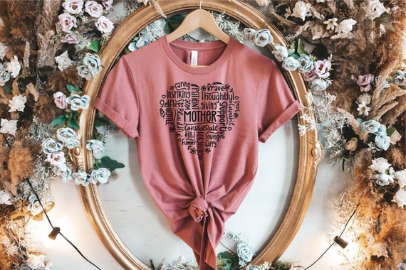 Heart Mothers Day Tees, Mother Heart Tshirt, Mother's Day T-Shirt, Mom Love Shirt, Gifts For Mom