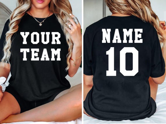 Custom Jersey Sports T-Shirt, Personalized Team Name & Number Shirt, Football mom shirt,Custom mascot shirt, Sport shirt,Football sweatshirt