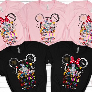 Custom Family Disney Tokyo Trip 2026 Shirts, Personalized Disney Tokyo Shirt, Disney Tokyo Sweatshirt, Disney Shirt,2026 Tokyo Disney Shirts zdjęcie 3
