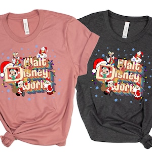 Disney Christmas shirt, Walt disney family shirt,Disney vacation shirt, Disneyland Shirt,Matching Family Retro shirt,Disneyworld Shirts