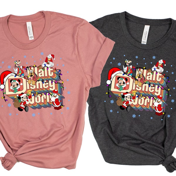 Disney Christmas shirt, Walt disney family shirt,Disney vacation shirt, Disneyland Shirt,Matching Family Retro shirt,Disneyworld Shirts