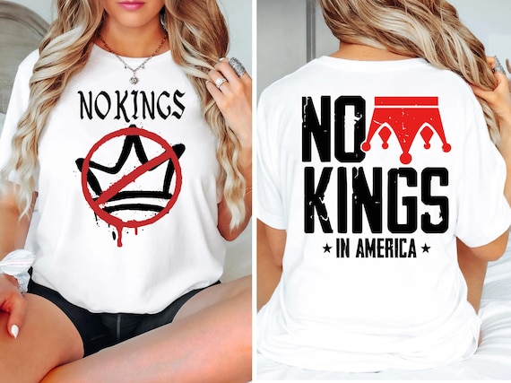 No Kings In America T-Shirt, Political Protest Tee