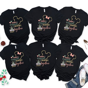 Making magical memories together 2024 Disney Family shirt, Personalized Minnie and mickey Shirt,Matching Family shirt,mom dad and kids shirt