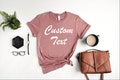 Personalized Bella Canvas T-shirt: Custom Text Shirt, Custom logo - Photo print shirt