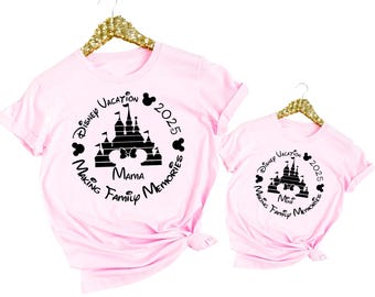 Custom 2025 Disney Family Vacation Shirt, Family 2025 Trip Shirt, Personalized Family Vacation Outfit, Family Vacation Shirt, Disney Shirt