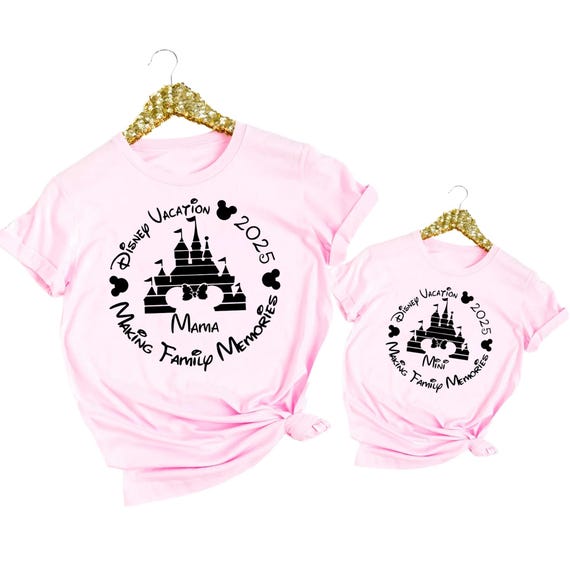 Custom 2025 Disney Family Vacation Shirt, Family 2025 Trip Shirt, Personalized Family Vacation Outfit, Family Vacation Shirt, Disney Shirt
