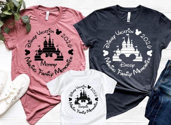 Custom 2026 Disney Family Vacation Shirt, Matching Trip Outfit