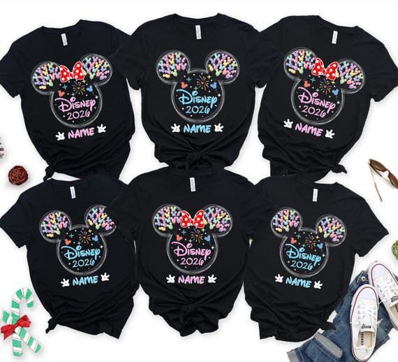 Family Disney 2026 Personalization Shirt, Disney Family Shirts, Disneyworld 2026 Family Shirts, Disney Vacation 2026 Trip Shirt, Disney tees