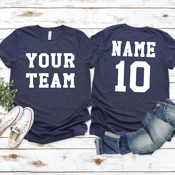 Custom Jersey Sports T-Shirt, Personalized Team Name & Number Shirt,Custom soccer shirt,Custom mascot shirt, Custom shirt,Jersey Team Tshirt