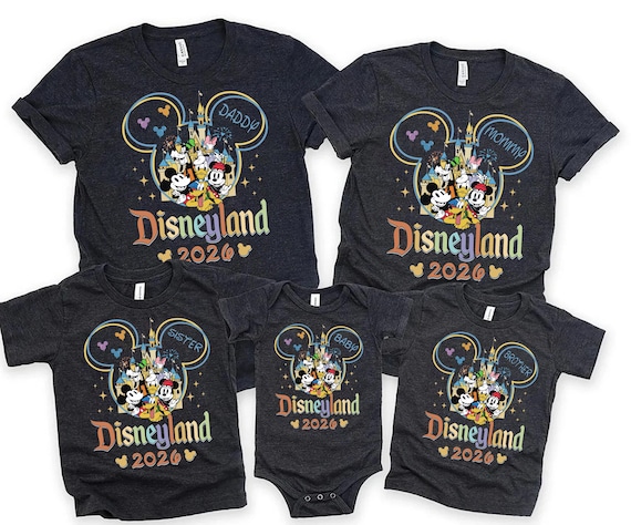 Disneyland 2026 Shirts, Disneyland Shirts, Disney Vacation T-shirt, Disney Couple Shirt, Disney Clothes, Disney Family, Disneyland 2026