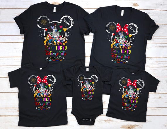 Custom Family Disney Tokyo Trip 2025 Shirts, Personalized Disney Tokyo Shirt, Disney Tokyo Sweatshirt, Disney Shirt,2025 Tokyo Disney Shirts