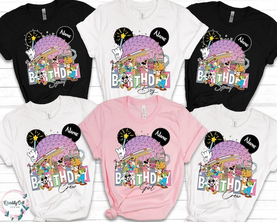 Disney Birthday Family Shirts,Disney Birthday Girl Boy and Squad Shirts,Birthday Crew shirt, Epcot shirt, Disney Shirt,Birthday Disney Shirt