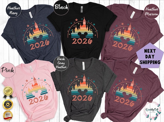 Custom 2026 Disney Family Vacation Shirt, Matching Outfits, Disneyland Family shirts